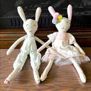 Pottery Barn Kids Boy & Girl Bunnies